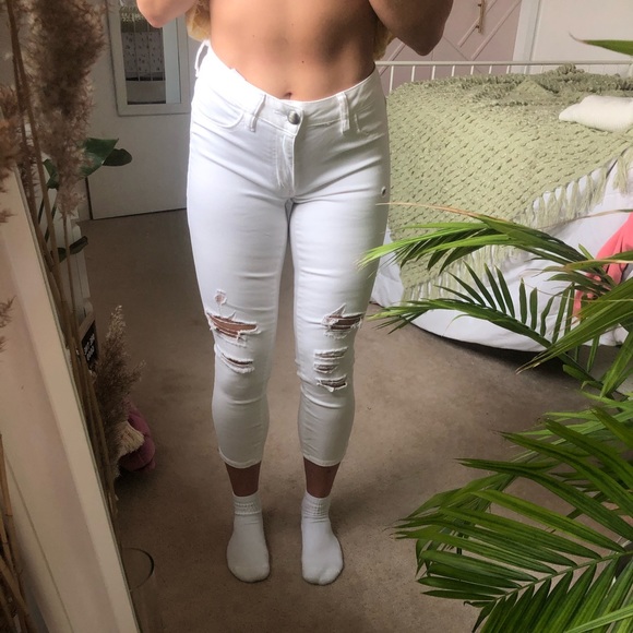 Cropped white American eagle jeggings - Picture 2 of 3